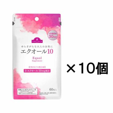 ゆらぎがちな大人の女性に エクオール 10 1日2粒目安 30日分 60粒 トップバリュ TOPVALU イオントップバリュ(60粒×10)