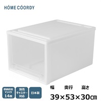 ホ ームコーディ クローゼットケース 衣装ケース 引き出 しケース  収納 (深型-単品)