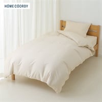 ホームコーディ 　掛ふとんカバー(ベージュ-シングルロング)