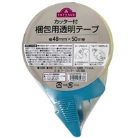 トップバリュ　梱包用透明テープカッター付き(48ｍｍ幅×50ｍ)