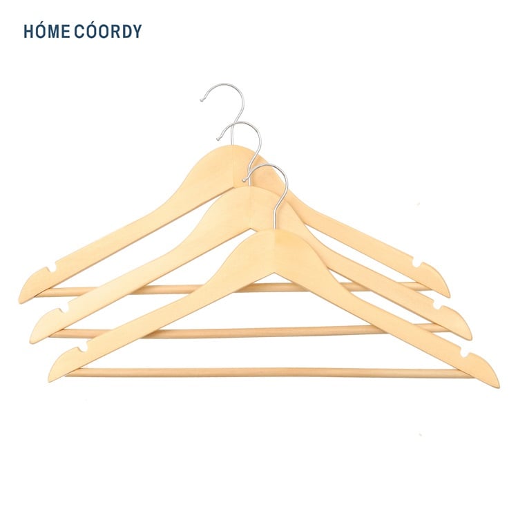 ホームコーディ シャツ用木製ハンガー3本組 | イオンスタイル