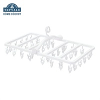 ホームコーディ 使いやすい折りたたみ角ハンガー(40ピンチ)