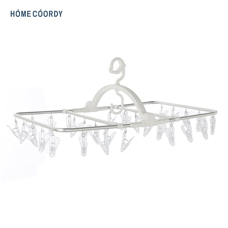 ホームコーディ 使いやすくて丈夫なアルミ折りたたみ角ハンガー