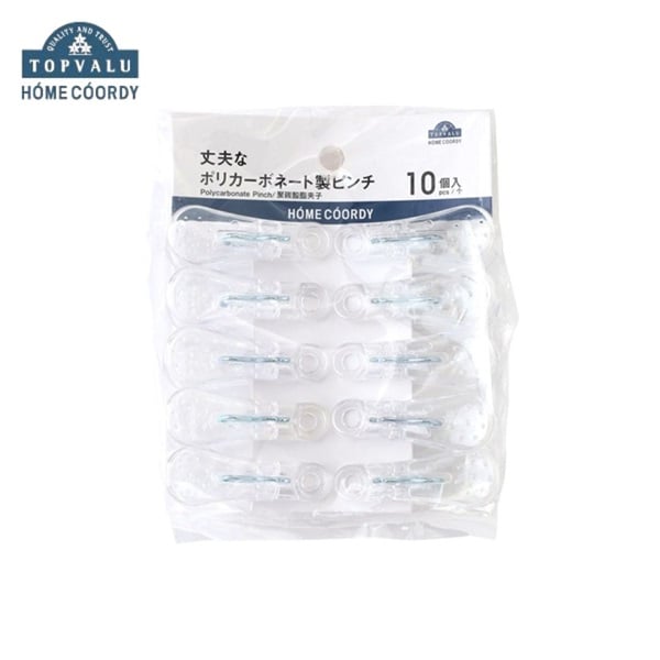 ホームコーディ 丈夫なポリカーボネート製ピンチ 10個入(10個入り)