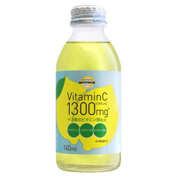ビタミンC 1300mg ドリンク 140ml 1本    トップバリュベストプライス(140ml)