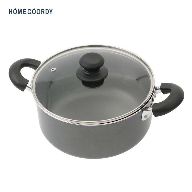 フッ素コーティング 中型鍋 ガス火・IH対応*5 ホームコーディ ガス火専用 フッ素コート鍋 | イオンスタイル