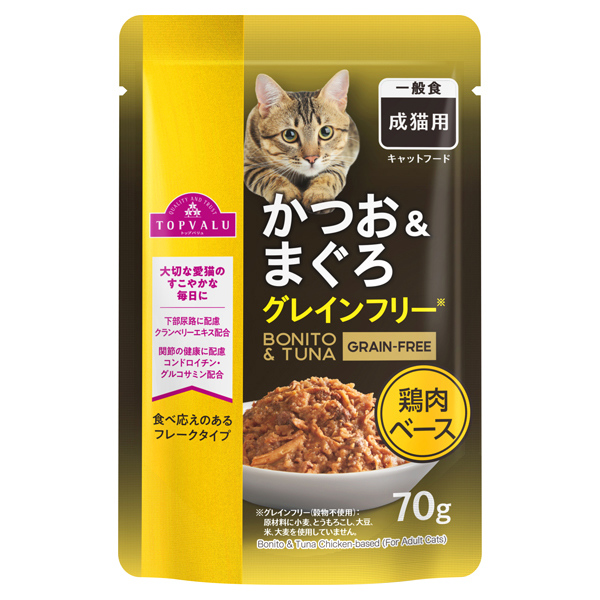 トップバリュ キャットフード かつお＆まぐろ パウチ | イオンスタイル
