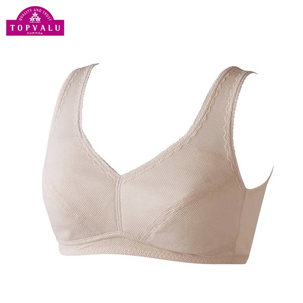 トップバリュ(TOPVALU) らくなブラジャー メッシュ レディス(ウスベ-ジュ-L)