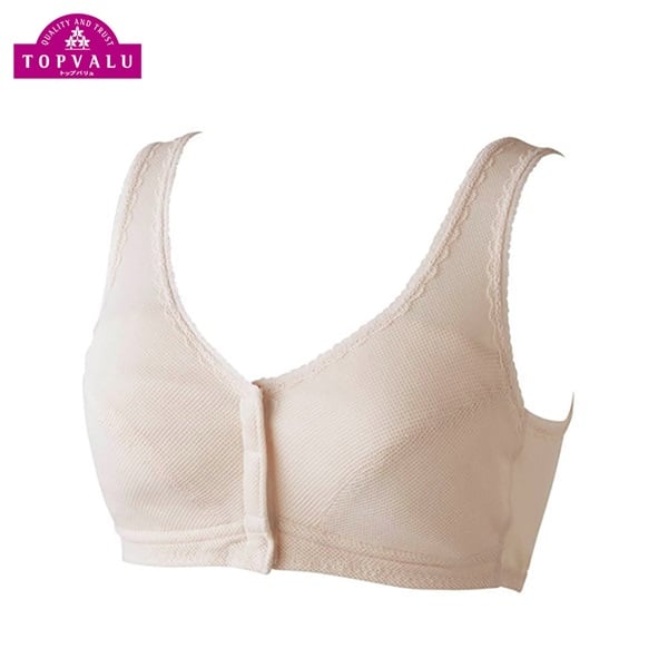 トップバリュ(TOPVALU) らくなブラジャー メッシュ前開き レディス(ウスベ-ジュ-M)