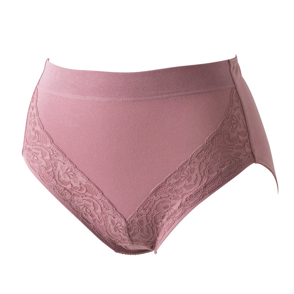 抗菌綿混ベア天竺足口レース2枚組 深ばきショーツ レディス | イオン