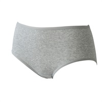 よりどりショーツクローゼット 綿100% ふつう丈 抗菌防臭 脇に縫い目なし レディス(hk)(グレー-S)