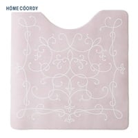 ホームコーディ サッとふけるトイレマット 60×60(ピンク)