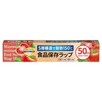 5層構造で耐熱150℃ 食品保存ラップ ミニ 22cm×50m    トップバリュベストプライス(22cmX50m)