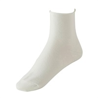 よりどりレッグアクセサリー トップロールクルーソックス12cm丈(シロ-21-23CM)