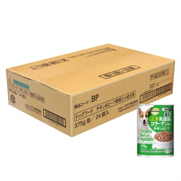乳酸菌とコラーゲン配合ドッグフード　チキン＆ビーフ トップバリュベストプライス(野菜入り成犬用ケース)