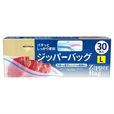 ジッパーバッグ トップバリュ ベストプライス TOPVALU BESTPRICE イオントップバリュ(30枚入 L)