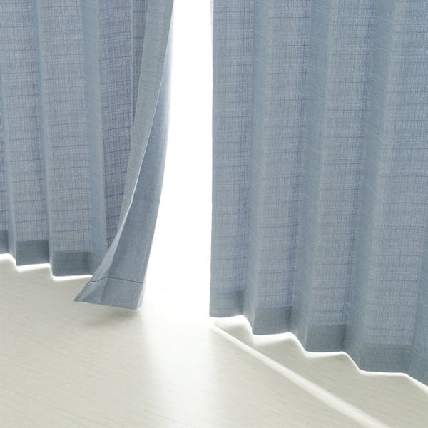 ホームコーディ　断熱厚地カーテン(ブルー-150×178cｍ　1枚入)