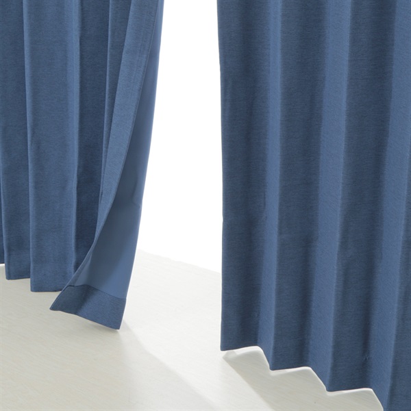 ホームコーディ 遮光・断熱 厚地カーテン(ネイビー-150×178cｍ 1枚入)