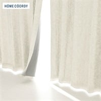 ホームコーディ 　裏地付き遮光・断熱　厚地カーテン(アイボリー-100×105cｍ　2枚入)
