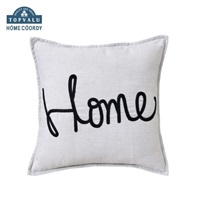 ホームコーディ クッションカバー 刺繍 HOME | イオンスタイル