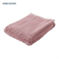 ホームコーディ とても良く吸う髪専用タオル 40×100cm(ピンク)
