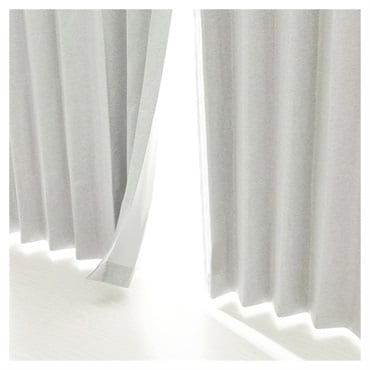ホームコーディ 「取り寄せ」 遮光・断熱 厚地カーテン(グレー-100×85cm 1枚入)
