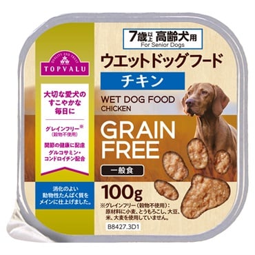ウエット ドッグフード チキン 一般食 7歳以上 高齢犬用 100g トップ