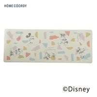 ホームコーディ　ディズニー　汚れがサッとふけるキッチンマット　ミッキー＆ミニー(45×120cm)