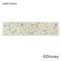 ホームコーディ　ディズニー　汚れがサッとふけるキッチンマット　ミッキー＆ミニー(45×180cm)