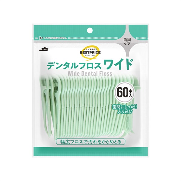 デンタルフロス ワイド 60本 トップバリュベストプライス | イオン