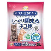 ホコリの立ちにくい固まるネコ砂 ベントナイトペレットタイプ 5L   トップバリュベストプライス(5L)