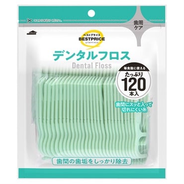 デイリーケア デンタルフロス 120本 トップバリュベストプライス