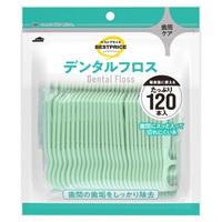デイリーケア デンタルフロス 120本    トップバリュベストプライス(120本)