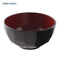 ホームコーディ 会津塗丼ぶり(亀甲　溜半艶古代朱)