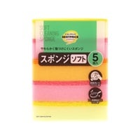 スポンジ ソフト 5個    トップバリュベストプライス(5個入)