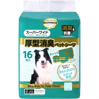 厚型消臭 ペットシーツ     トップバリュベストプライス(スーパーワイド 16枚)