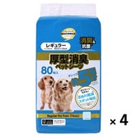厚型消臭 ペットシーツ     トップバリュベストプライス(レギュラー 80枚 × 4袋)
