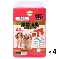 厚型消臭 ペットシーツ     トップバリュベストプライス(ワイド 40枚 × 4袋)