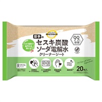 厚手の セスキ炭酸ソーダ電解水 クリーナーシート 20枚    トップバリュベストプライス(20枚)