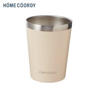 ホームコーディ　カップホルダーにも使えるタンブラー(ベージュ-290mL)