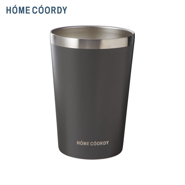 ホームコーディ　カップホルダーにも使えるタンブラー(グレー-460mL)