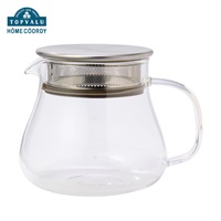 ホームコーディ　茶葉がひろがる耐熱ガラスポット(500mL)