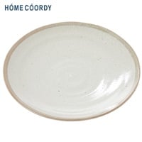ホームコーディ　美濃焼　丸皿25cm(粉引)