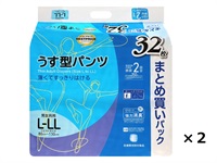 うす型パンツ L-LL まとめ買いパック 32枚×2個  トップバリュベストプライス(32枚Ｘ2個)
