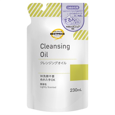 クレンジングオイル つめかえ用 230ml    トップバリュベストプライス