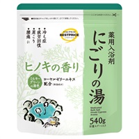 薬用入浴剤 にごりの湯 540g   【医薬部外品】 トップバリュベストプライス(ヒノキの香り ミルキーグリーンの湯色)