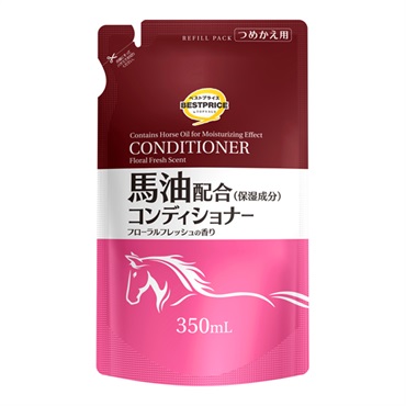 馬油配合 保湿成分 コンディショナー フローラルフレッシュの香り つめかえ用 350ml    トップバリュベストプライス