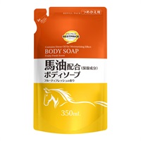 馬油配合 保湿成分 ボディソープ フルーティフレッシュの香り つめかえ用 350ml    トップバリュベストプライス(350ml)