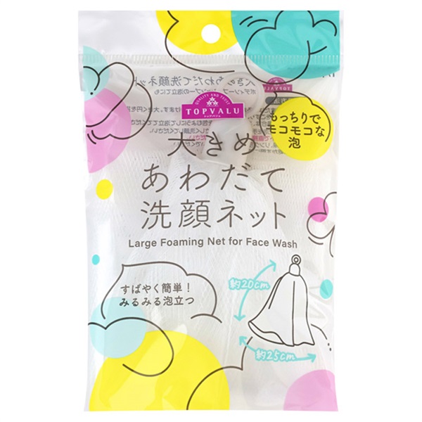 大きめあわだて洗顔ネット トップバリュ(1個)
