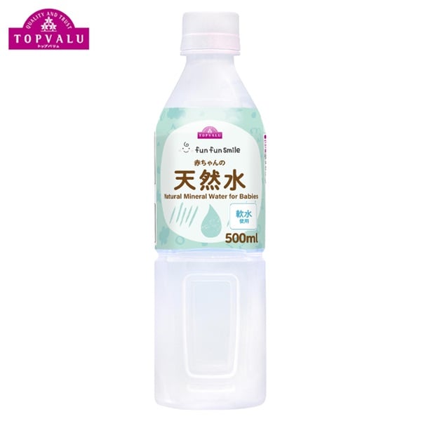 fun fun smile 赤ちゃんの天然水 500ml トップバリュ(4549414667097)